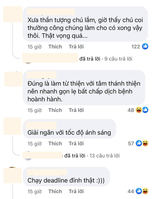 Khán giả đồng loạt yêu cầu NS Hoài Linh làm 1 việc sau khi ekip giải ngân xong 15,2 tỷ đồng quỹ cứu trợ miền Trung-5