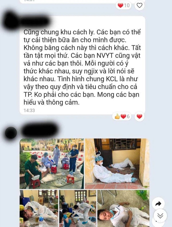 Người phụ nữ than phiền nhân viên khu cách ly đưa cơm muộn cho mình: Những dòng tin nhắn khiến số đông bức xúc-3