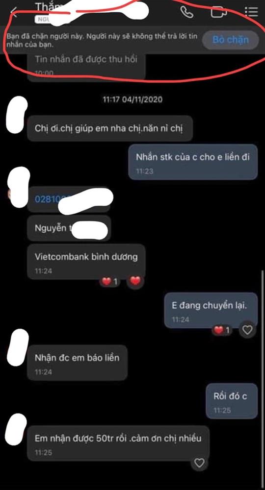 Rộ bằng chứng nghi ngờ Thủy Tiên thẳng tay block 1 khán giả sau khi chuyển hoàn 50 triệu đồng tiền cứu trợ miền Trung?-1