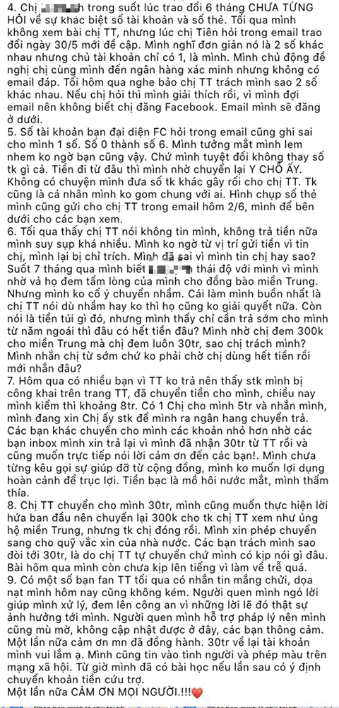 Khán giả chuyển nhầm 30 triệu lên tiếng: Chỉ ra 6 điều phản bác lời tố cáo của Thuỷ Tiên, nhờ công an xử lý vì bị fan doạ nạt-2