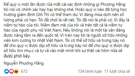 Sau tranh cãi kim cương thật giả với dân mạng, bà Phương Hằng quyết định mời chuyên gia giám định làm cho ra lẽ-1