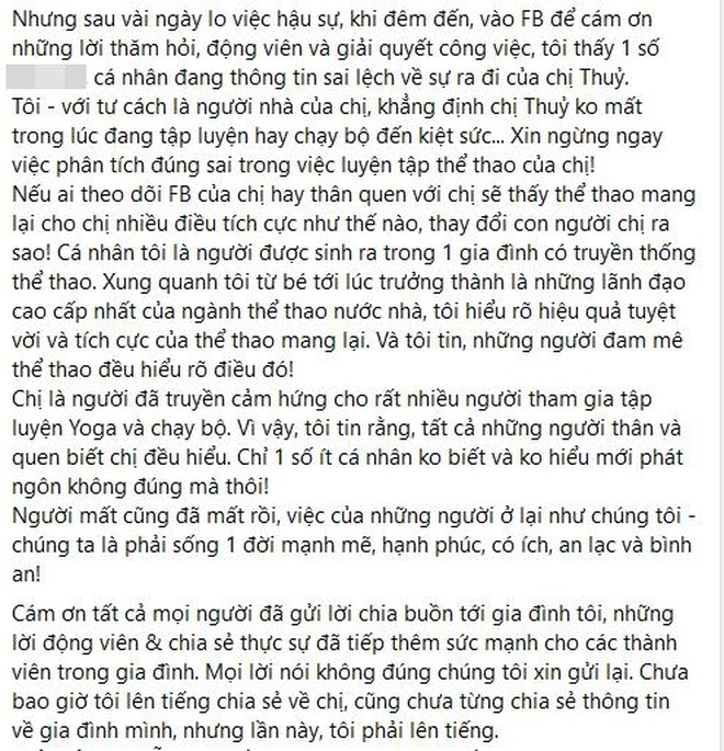 Em dâu viết tâm thư gửi Hoa hậu Thu Thuỷ, hé lộ người sẽ nuôi dưỡng 2 đứa con của nàng hậu quá cố-3