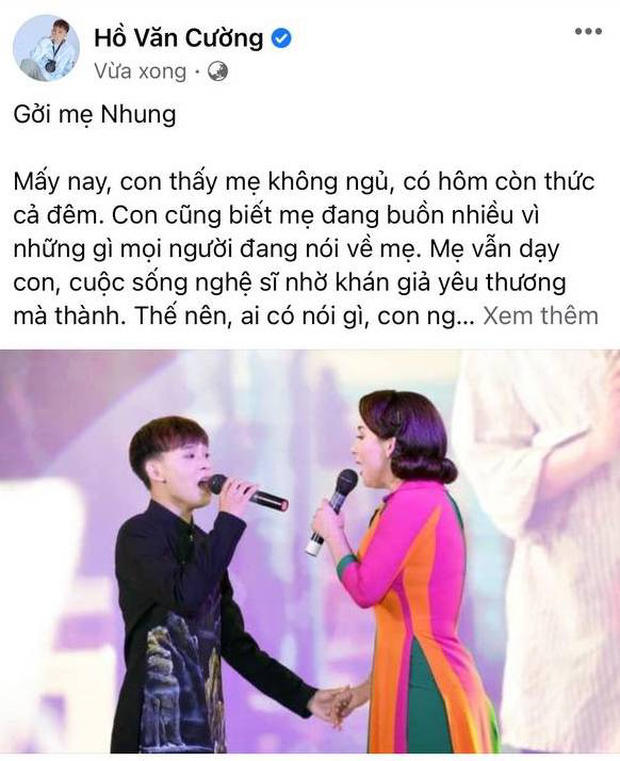 Hồ Văn Cường viết tâm thư gửi Phi Nhung giữa tin đồn bóc lột con nuôi, làm rõ lý do từng xích mích căng thẳng-1
