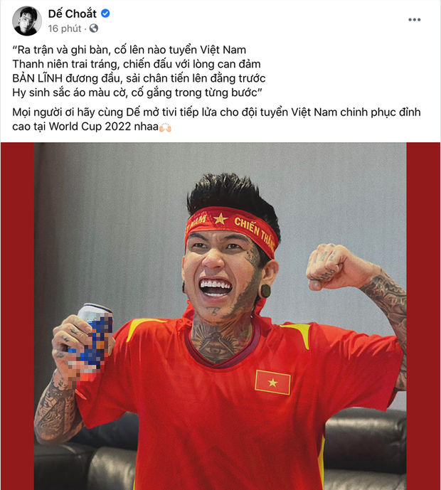 Sao Việt nhuộm đỏ Facebook trước giờ G đội tuyển Việt Nam gặp Indonesia: Jack và dàn mỹ nhân cực cuồng nhiệt, BB Trần hứa làm 1 việc lầy lội-8