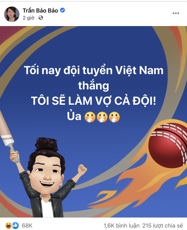 Sao Việt nhuộm đỏ Facebook trước giờ G đội tuyển Việt Nam gặp Indonesia: Jack và dàn mỹ nhân cực cuồng nhiệt, BB Trần hứa làm 1 việc lầy lội-11