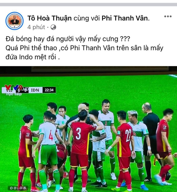 Trương Quỳnh Anh, Nam Thư và dàn sao Việt bày tỏ sự phẫn nộ khi thấy cầu thủ Việt Nam bị đội tuyển Indonesia chơi xấu-8