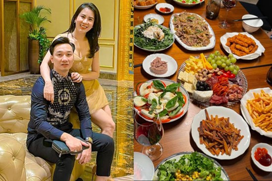 Tiếp sức chồng cổ vũ tuyển bóng đá Việt Nam, bà xã MC Thành Trung nấu toàn món ngon, đặc biệt có sá sùng khô chiên giòn hấp dẫn