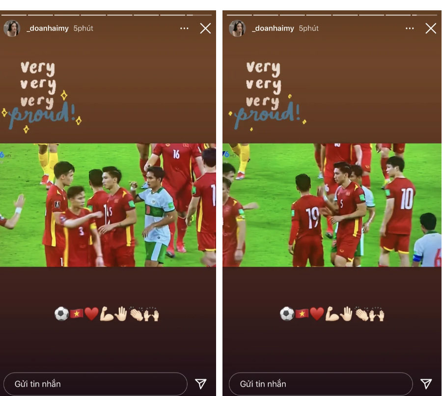 Top 10 Hoa hậu Việt Nam thức cả đêm cổ vũ Đoàn Văn Hậu thi đấu, như này không yêu phí quá-1