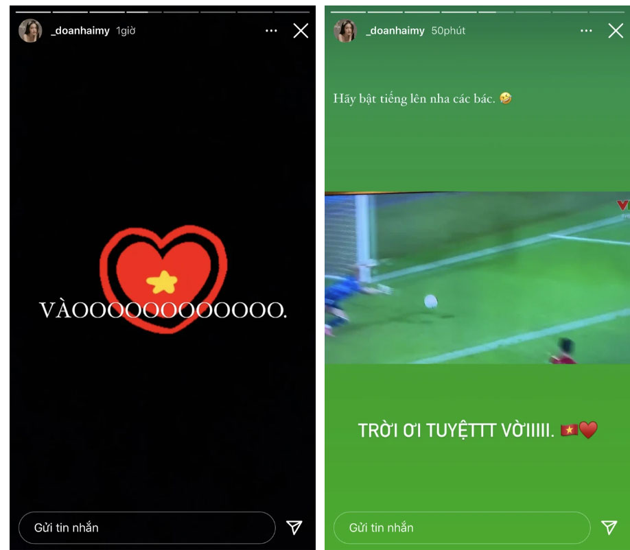 Top 10 Hoa hậu Việt Nam thức cả đêm cổ vũ Đoàn Văn Hậu thi đấu, như này không yêu phí quá-3