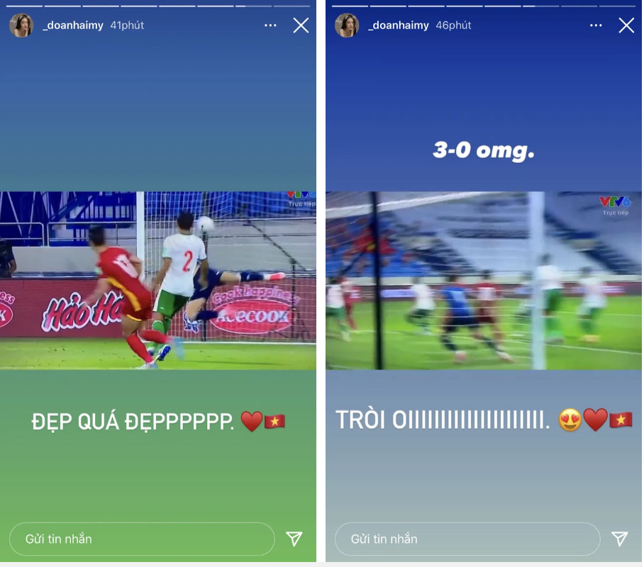 Top 10 Hoa hậu Việt Nam thức cả đêm cổ vũ Đoàn Văn Hậu thi đấu, như này không yêu phí quá-4