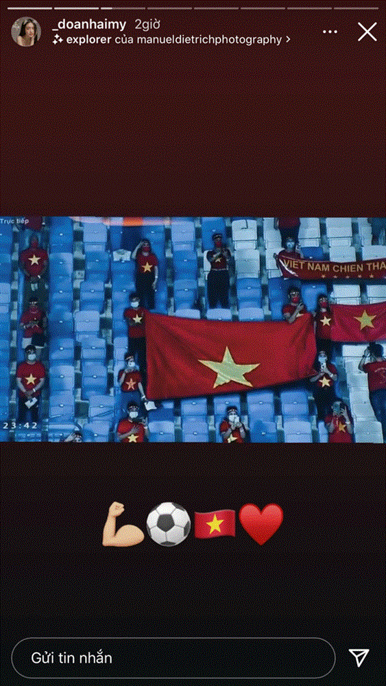 Top 10 Hoa hậu Việt Nam thức cả đêm cổ vũ Đoàn Văn Hậu thi đấu, như này không yêu phí quá-2