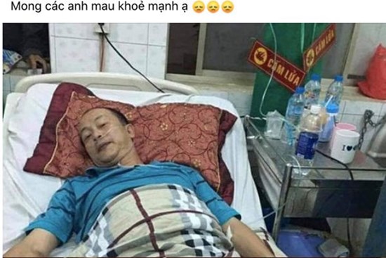 Xôn xao ảnh nghi vấn NS Đức Hải nhập viện sau khi
