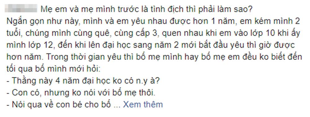 Thanh niên hí hửng khoe có người yêu, chẳng ngờ thân thế bạn gái khiến mẹ anh đùng đùng nổi giận-1