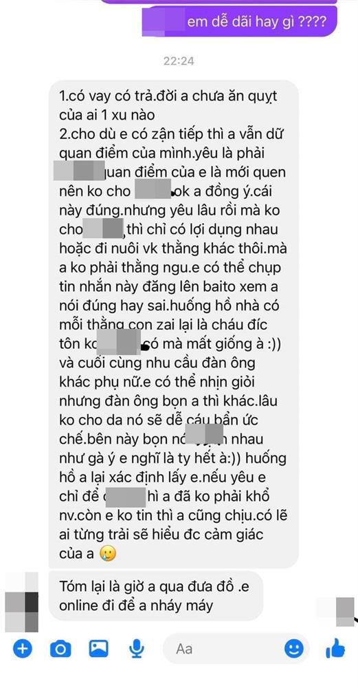 Đòi người yêu quan hệ không được, người đàn ông nói thẳng việc bóc bánh trả tiền, sau lưng đi tỏ tình cô gái khác-3