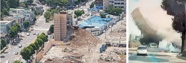 Hàn Quốc: Thảm họa tòa nhà 5 tầng đổ sập đè nát xe buýt khiến 9 người thiệt mạng, cảnh hiện trường rùng mình đến ám ảnh-2