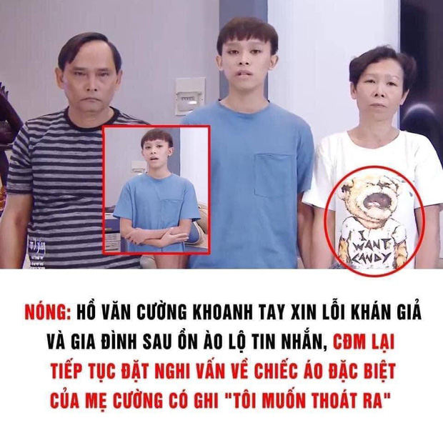 Netizen nghi vấn về chiếc áo đặc biệt của mẹ Hồ Văn Cường trong clip, dòng chữ phải chăng thay cho lời muốn nói?-1