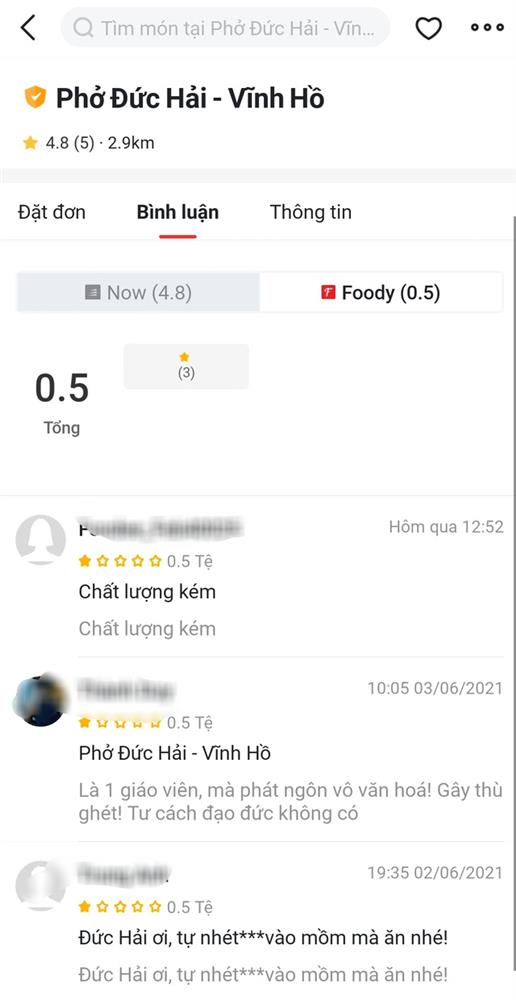 Vạ miệng trên mạng xã hội, quán phở của Nghệ sĩ Đức Hải ở Sài Gòn hứng bão 1 sao, thậm chí một quán trùng tên ở Hà Nội cũng bị vạ lây-2