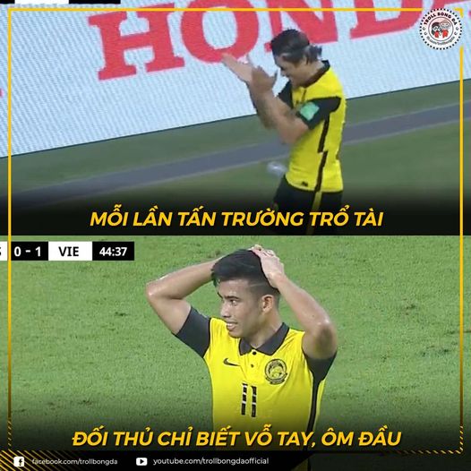 Ảnh chế ĐT Việt Nam thắng Malaysia: Tấn Trường cười tít mắt vì được lên tivi nhiều-3