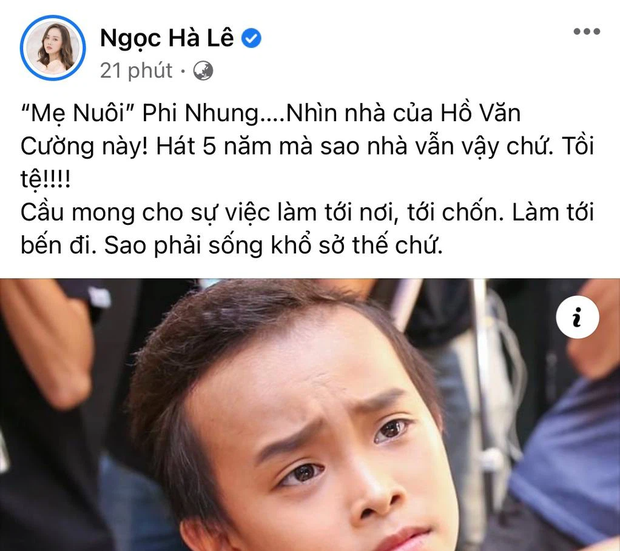 Bà xã Công Lý trách Phi Nhung khi nhìn thấy căn nhà của Hồ Văn Cường ở quê, bức xúc đến nỗi thốt lên hai chữ tồi tệ-1