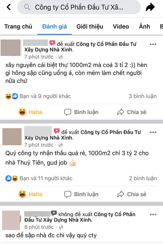 Công ty xây biệt thự 1.000m2 cho Thủy Tiên nhận bão bình luận cay đắng sau khi bị tố làm sập tường nên phải xây lại-4