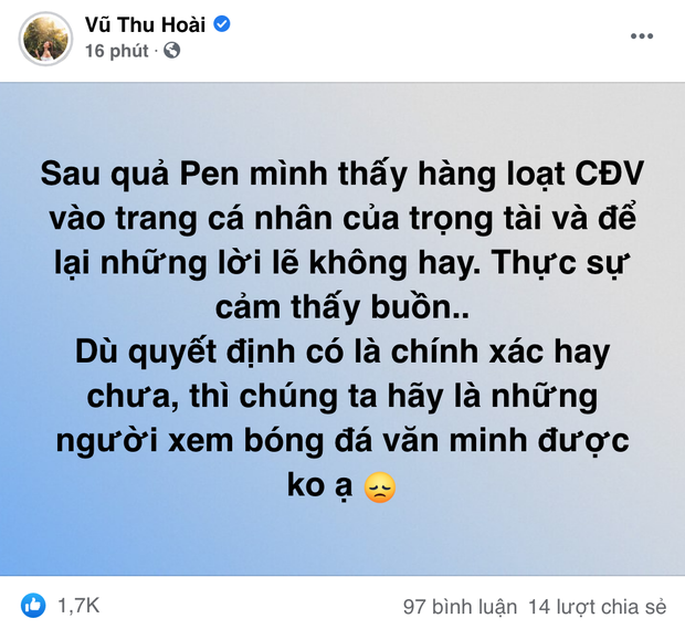 Netizen phản ứng với quyết định của trọng tài trận Việt Nam - UAE, bồ cũ Quang Hải cũng dõng dạc lên tiếng-8