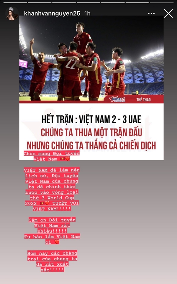 Sao Việt lên tút sau trận Việt Nam - UAE: Á hậu Thúy Vân phán không công bằng, Phan Mạnh Quỳnh bóc phốt quả nhạc lạ của đội bạn-11