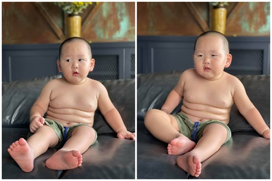 Con trai Trà My Idol khoe body 8 múi, bị mẹ ví von