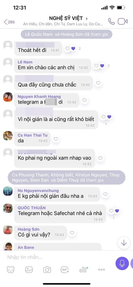 Nóng: Lộ tin nhắn trong nhóm chat được cho là của nhiều nghệ sĩ đang lên kế hoạch đối phó với nhân vật nào đó”?-3