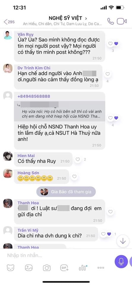 Nóng: Lộ tin nhắn trong nhóm chat được cho là của nhiều nghệ sĩ đang lên kế hoạch đối phó với nhân vật nào đó”?-7