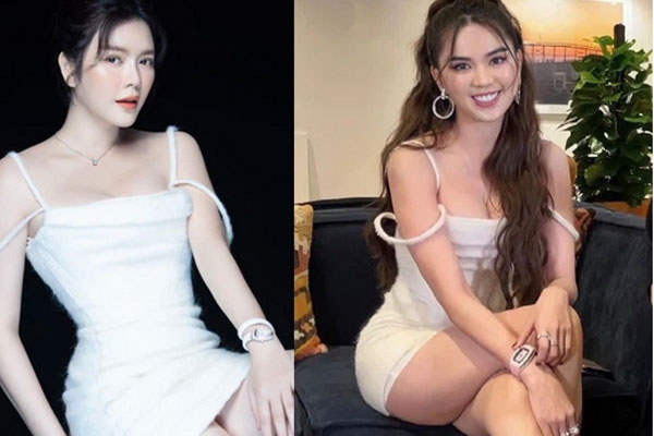 Lý Nhã Kỳ đại chiến Ngọc Trinh khi đụng hàng: Đều khoe vòng 1 ngồn ngộn nhưng phụ kiện mới là thứ đọ thắng thua-8