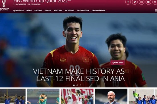 Trang chủ FIFA đặt ĐT Việt Nam ở vị trí 