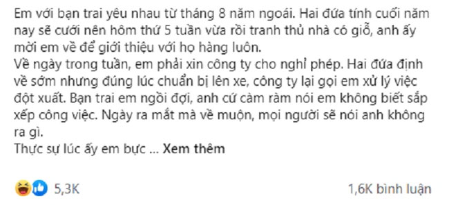 Ngày đầu về ra mắt nhà bạn trai, chưa được ăn đã bị sai rửa bát và màn rút ví của cô khiến anh ta vừa sốc vừa bẽ bàng-1