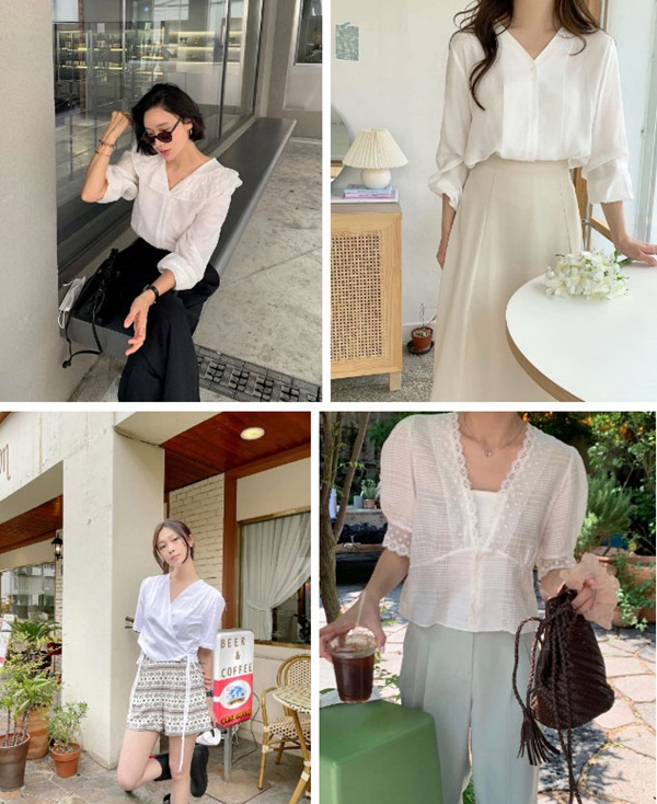 5 kiểu áo blouse trắng phủ sóng hè này: Diện lên auto sang chảnh, lên hình sống ảo đẹp mãn nhãn-4