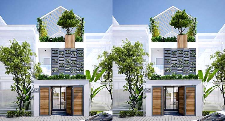 Mẫu thiết kế nhà ống 2 tầng đẹp như biệt thự mini khiến ai nhìn vào cũng mê-1