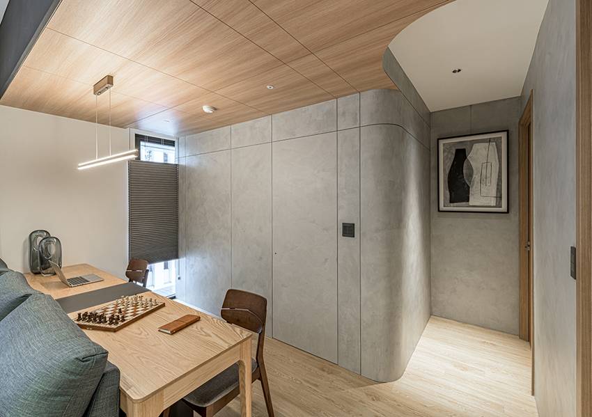 Ngôi nhà với lối thiết kế thông minh, chi tiết gây ấn tượng mạnh là phòng ngủ thiết kế đằng sau tủ quần áo-9