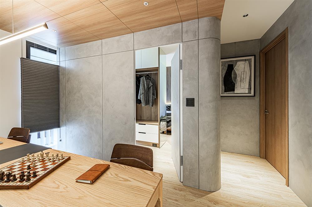 Ngôi nhà với lối thiết kế thông minh, chi tiết gây ấn tượng mạnh là phòng ngủ thiết kế đằng sau tủ quần áo-12