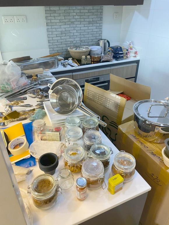 Đoan Trang chuyển gần 200 thùng đồ từ Việt Nam qua nhà mới ở Singapore-13