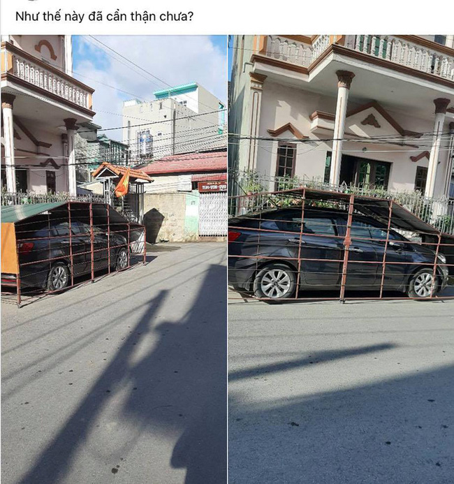 Bí chỗ để xe, một gia đình làm chiếc chuồng độc lạ ngay bên đường-1