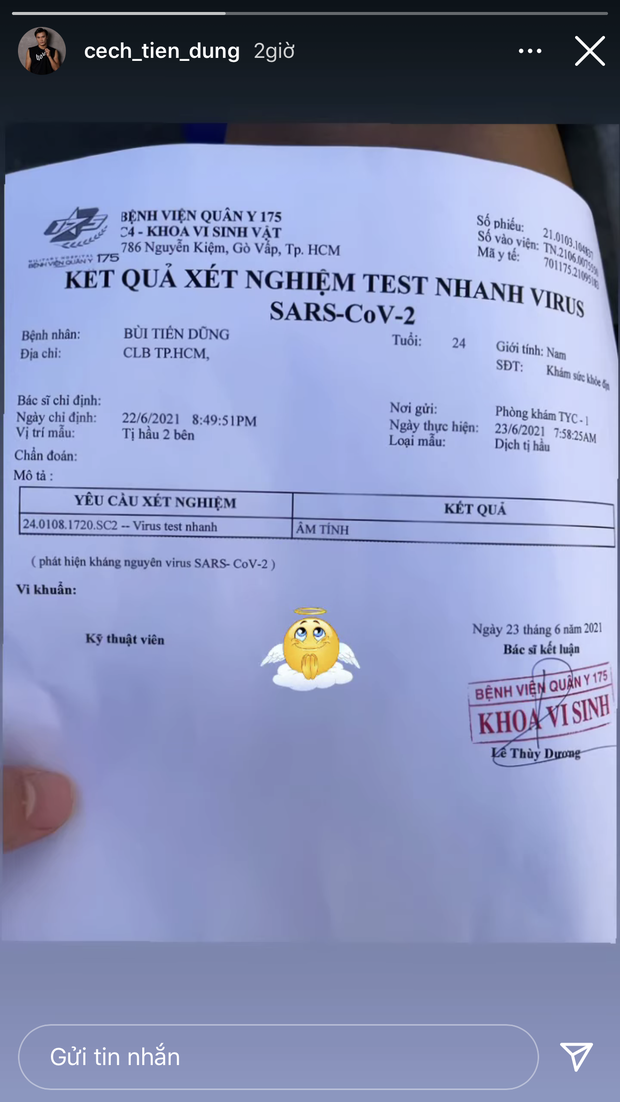 Trước ngày ĐT Việt Nam kết thúc cách ly, thủ môn Bùi Tiến Dũng có động thái gây chú ý-2