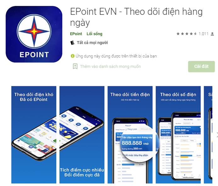 Cách theo dõi lượng điện tiêu thụ hàng ngày ngay trên điện thoại-1