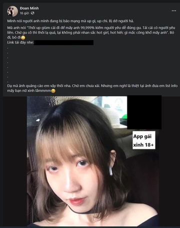Cô gái 12 mối tình trả lời về việc quảng cáo app khiêu dâm, cờ bạc-2