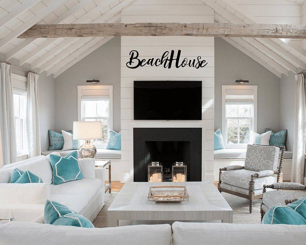Thiết kế phòng khách theo phong cách bãi biển trẻ trung, hiện đại, ở nhà mà như đang đi nghỉ mát-2