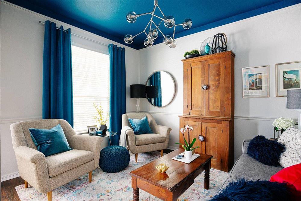 Thiết kế phòng khách theo phong cách bãi biển trẻ trung, hiện đại, ở nhà mà như đang đi nghỉ mát-3