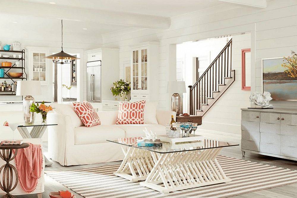 Thiết kế phòng khách theo phong cách bãi biển trẻ trung, hiện đại, ở nhà mà như đang đi nghỉ mát-6