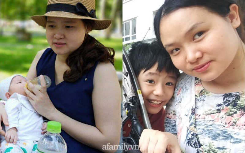 Đẻ xong tự thấy mình già như bà ngoại của các con, mẹ bỉm sữa lột xác ngoạn mục, cho đoán tuổi nhiều người nhầm-1