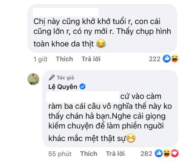 Lệ Quyên đáp trả thế nào khi đăng ảnh nằm sấp phô diễn vòng 3 nhưng bị chê con cái cũng lớn rồi mà chụp hình toàn khoe da thịt?-3