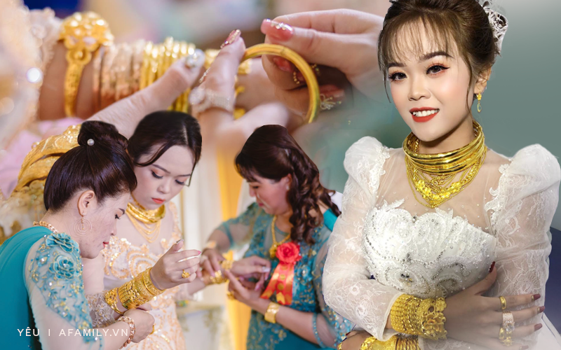 Cô dâu 18 tuổi được tặng 20 cây vàng đeo trĩu người gây bão: Tiết lộ thêm về khoản tiền mặt bố mẹ chồng cho thêm ở đám cưới!-1