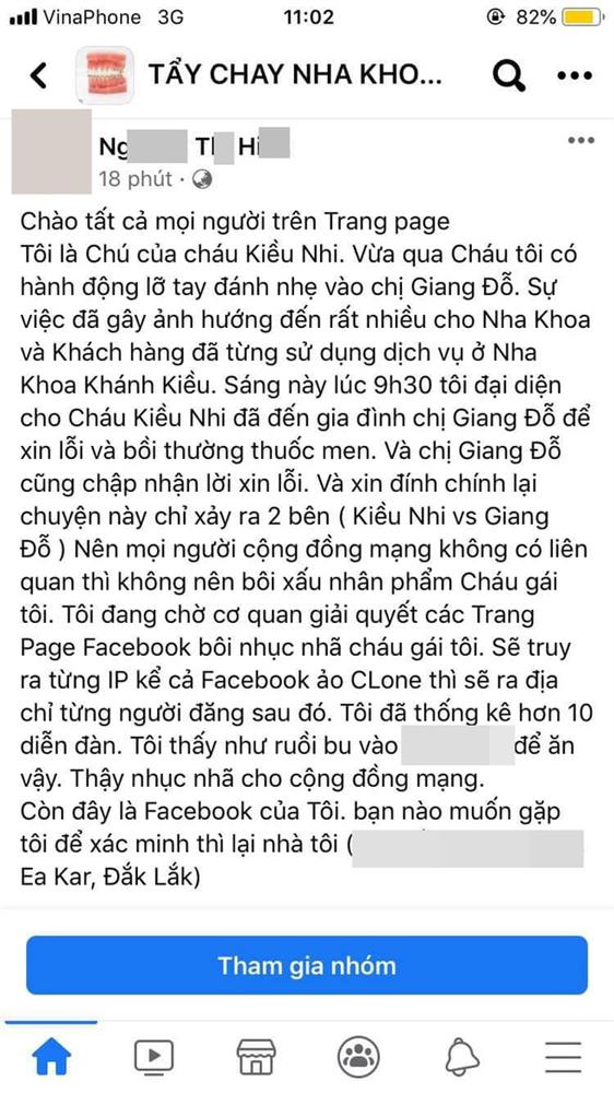 Người nhà nha khoa Khánh Kiều bị khủng bố suốt đêm, chồng khách hàng bị tát kêu gọi dân mạng kiềm chế-5