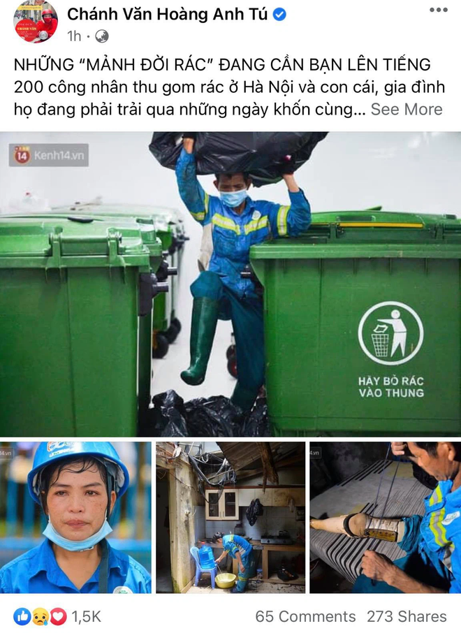 Công nhân thu gom rác bị nợ lương ở Hà Nội nghẹn ngào khi được nhiều mạnh thường quân ủng hộ: Tôi vui lắm... có hôm thức cả đêm ở lều vì sợ mất tiền-1