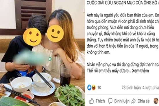 Mời bạn gái đi ăn ai dè cô kéo chục người đến, hóa đơn 5 triệu chàng trai phải gọi “cứu viện” và cái kết khó tưởng tượng